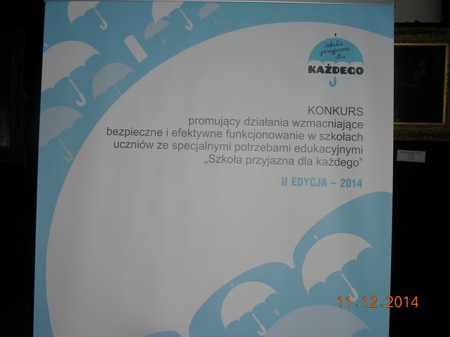 Nasza szkoła LAUREATEM Ogólnopolskiego Konkursu „Szkoła przyjazna dla każdego”