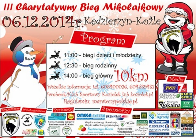 III Charytatywny Bieg Mikołajkowy