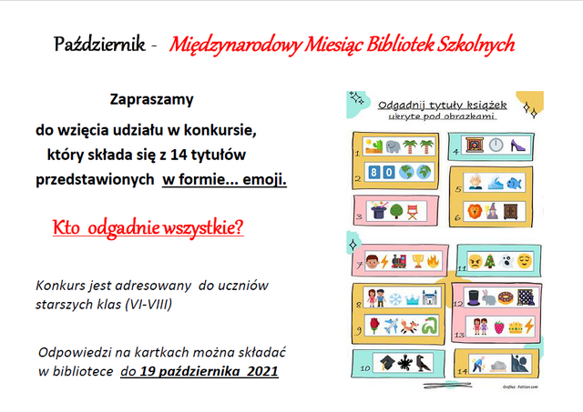 BIBLIOTECZNY KONKURS AFISZOWY