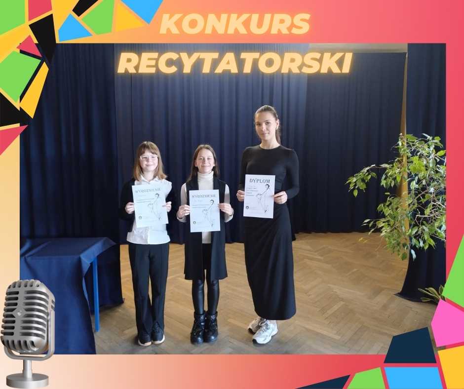 Finalistki Powiatowego Konkursu Recytatorskiego 2024